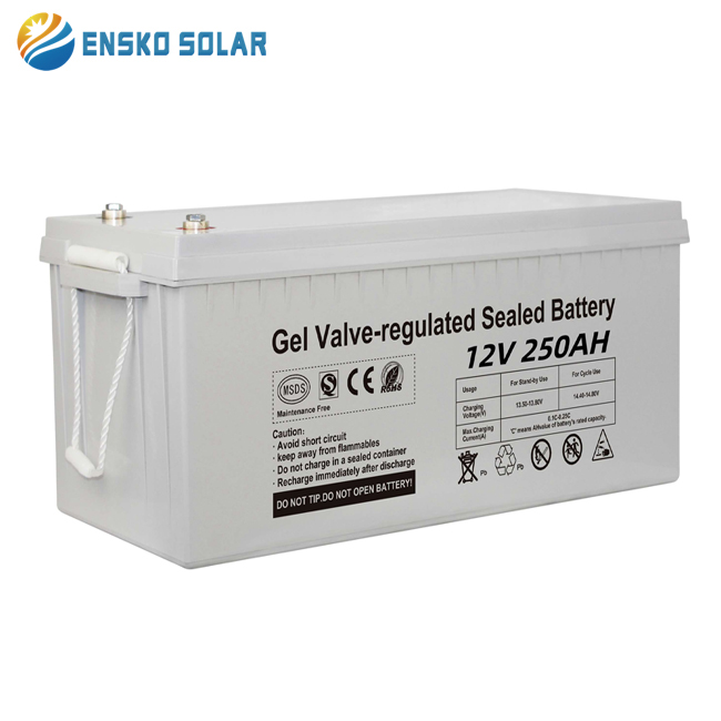 GEL Solar Battery 12V,250AH